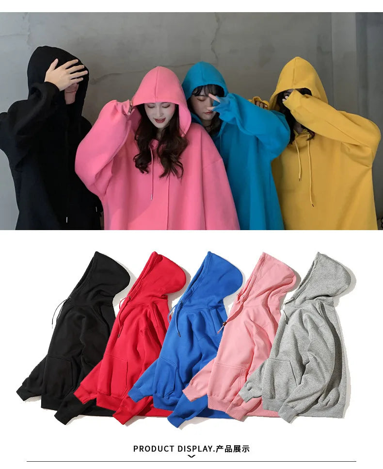 2025 Casual Hoodies Harajuku Loose Hoodie Knit Pullovers