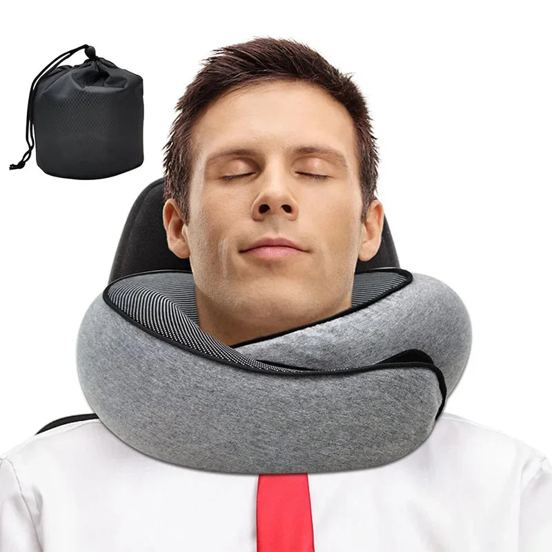 SnailFit™ U-Shape Memory Foam Travel Pillow