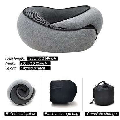 SnailFit™ U-Shape Memory Foam Travel Pillow