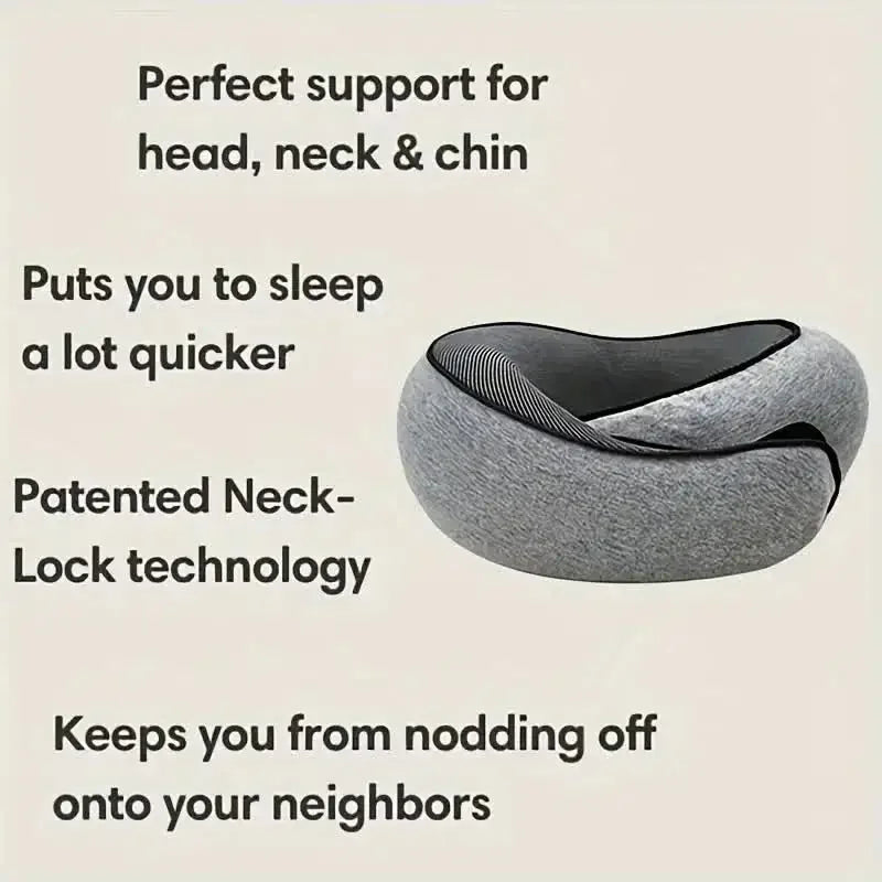 SnailFit™ U-Shape Memory Foam Travel Pillow