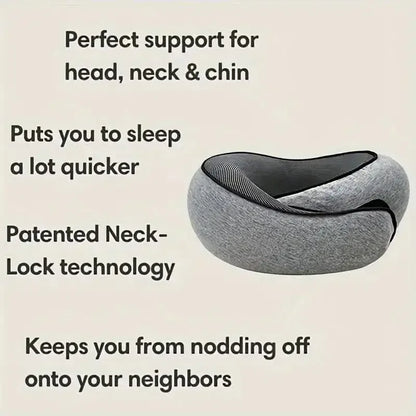 SnailFit™ U-Shape Memory Foam Travel Pillow