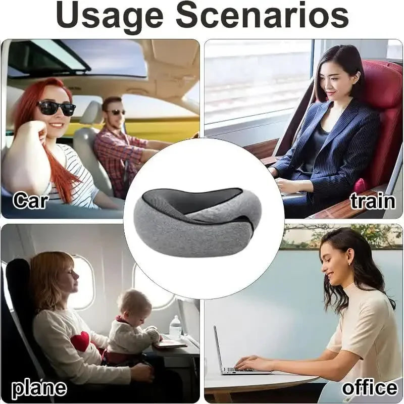 SnailFit™ U-Shape Memory Foam Travel Pillow